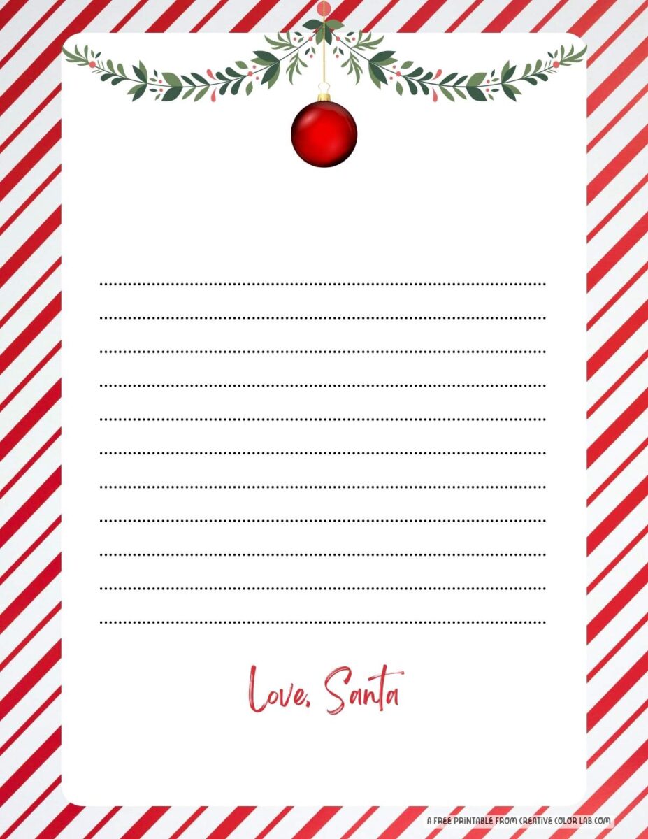 Free Printable Santa Claus Letterhead Templates