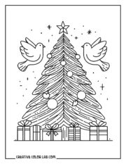 Free Christmas Tree Coloring Pages to Download and Print