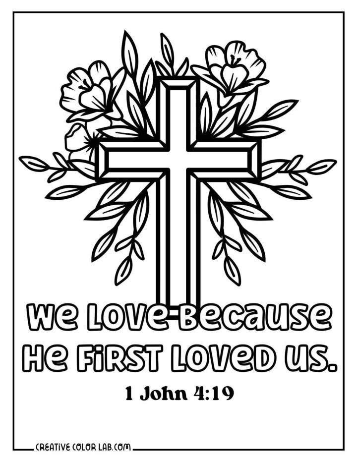 Christian Valentine Coloring Pages | Free PDF Printables