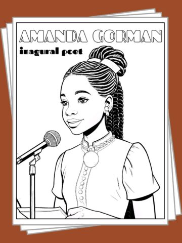 Free printable black history month coloring pages to download.