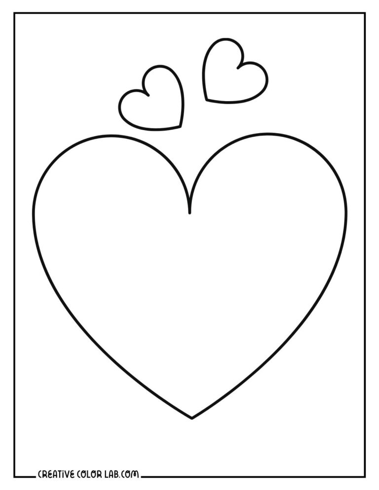 Free Heart Coloring Pages | Printable PDFs