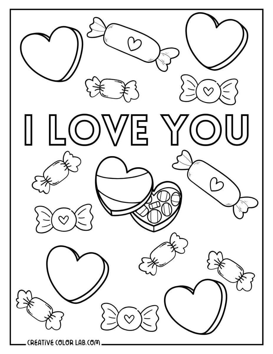 46 I Love You Coloring Pages | Free PDF Printables