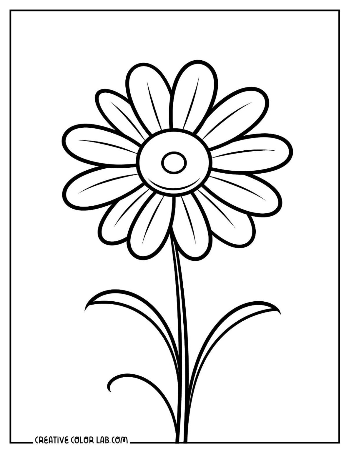 15 Daisy Coloring Pages | Free PDF Printables