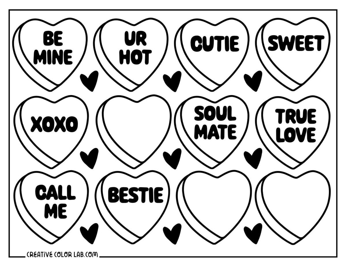 45 Heart Coloring Pages | Free PDF Printables