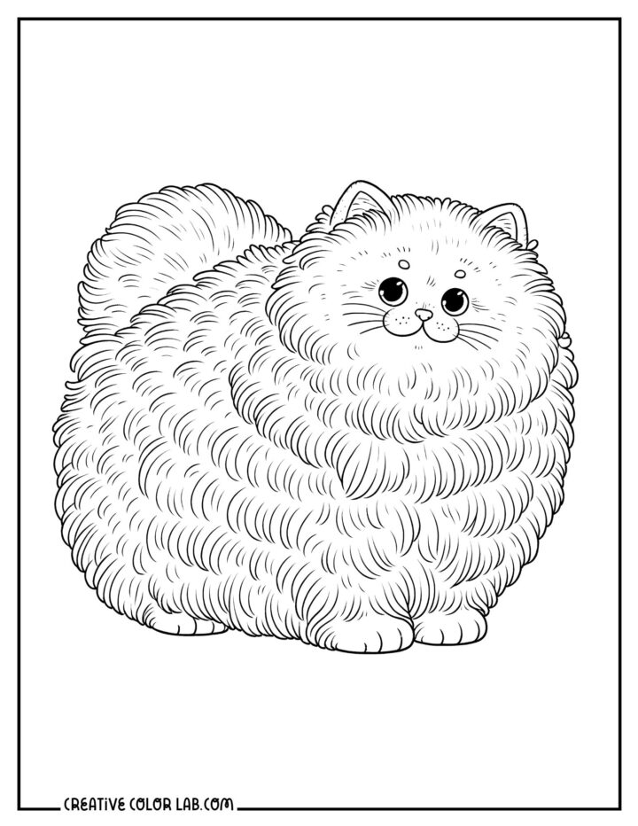 20 Cat Coloring Pages Free PDF Printables