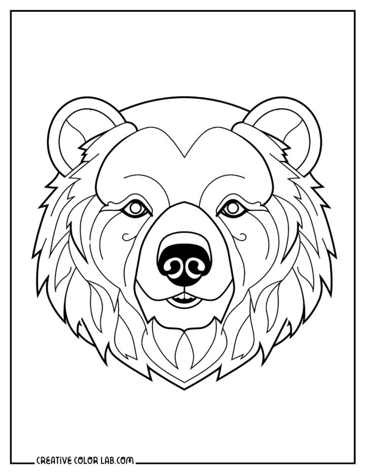 17 Bear Coloring Pages | Free PDF Printables