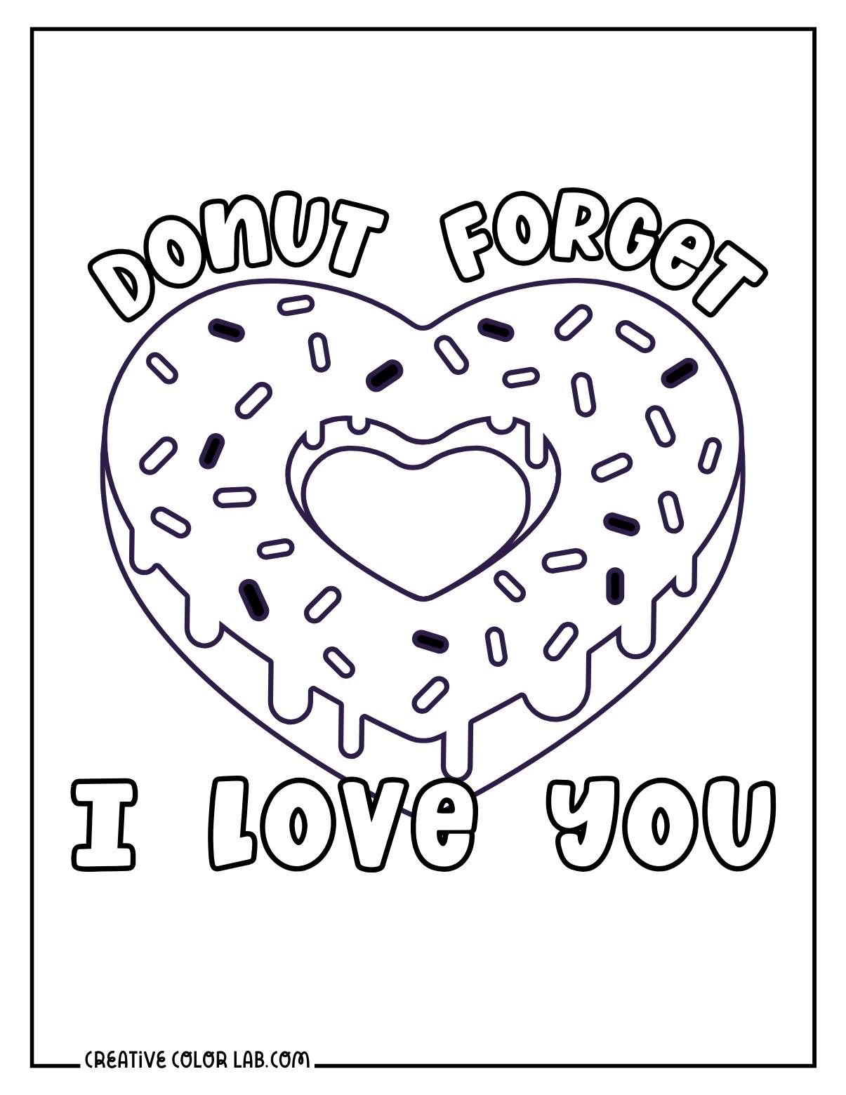 I Love You Coloring Page For Kids I Love You Coloring Page For Kids