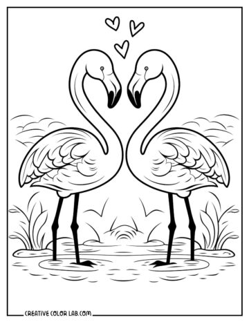 Free Flamingo Coloring Pages | Printable PDF Downloads