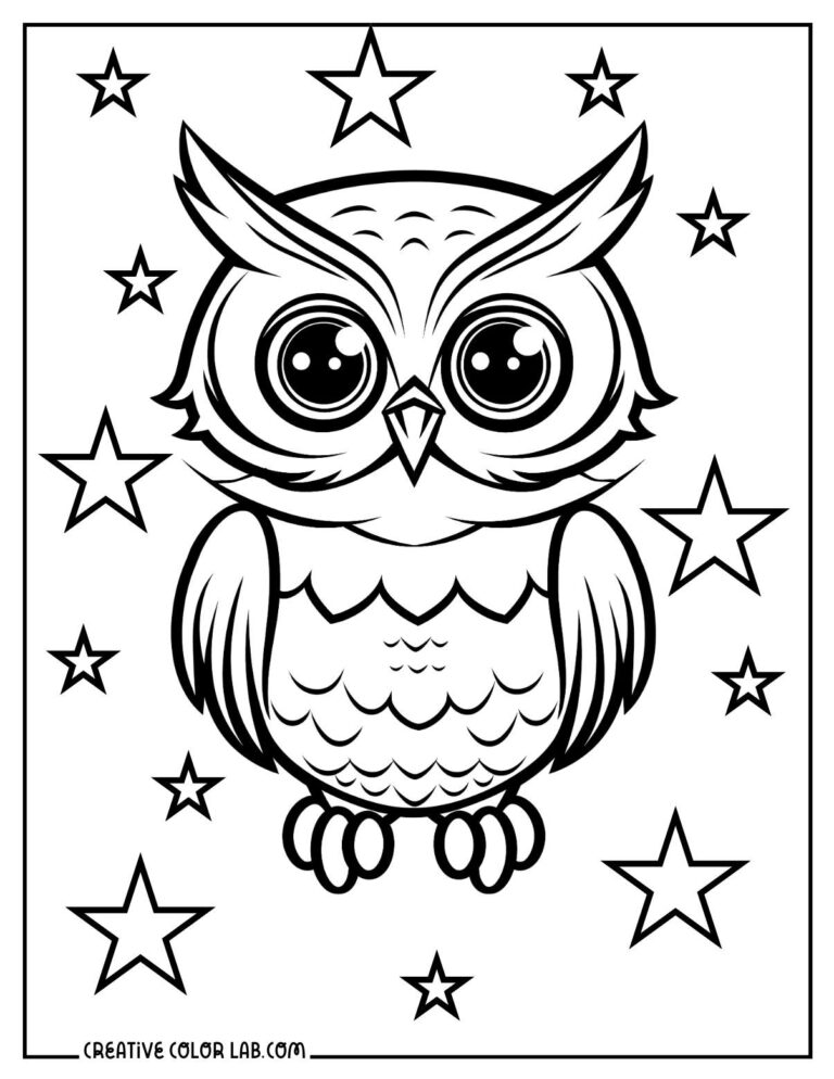 Printable Owl Coloring Pages | Free PDF Downloads