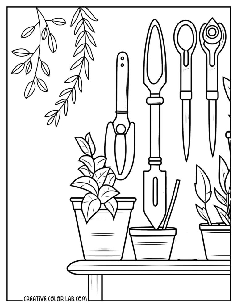 13 Free Garden Coloring Pages | PDF Printables