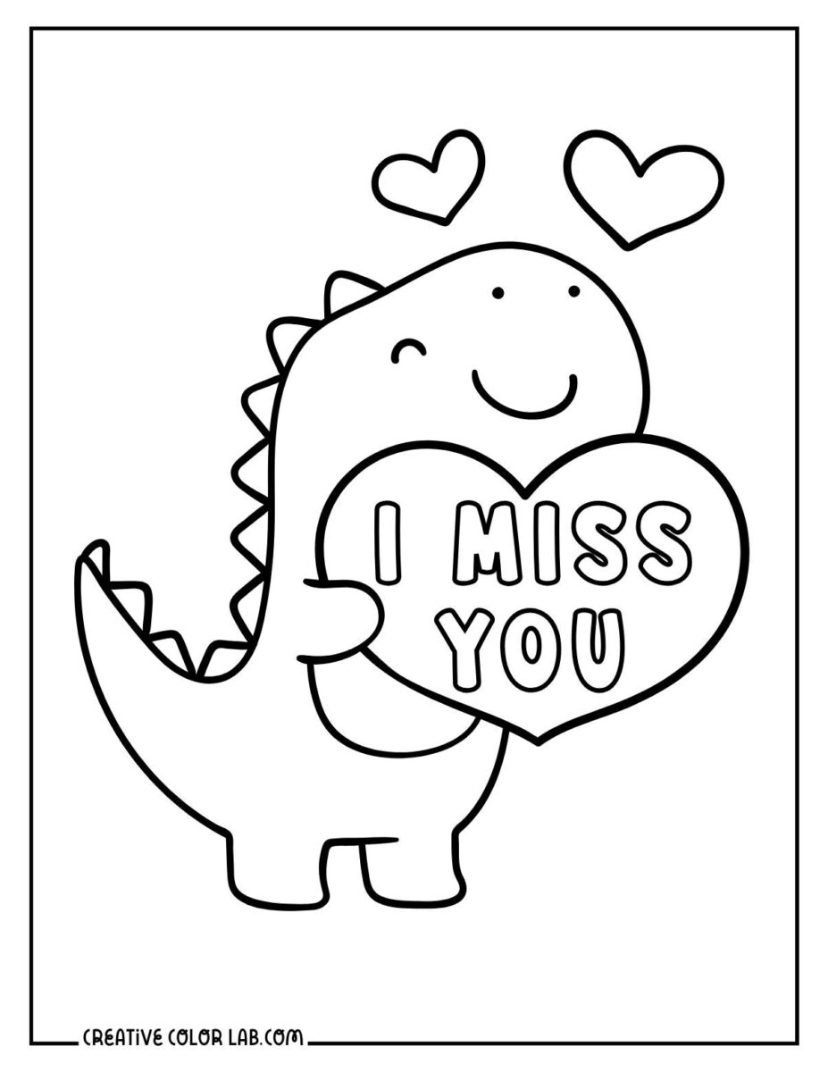 21 Miss You Coloring Pages | Free PDF Printables