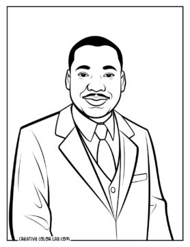 Martin Luther King Jr Coloring Pages | MLK Free PDF Printables