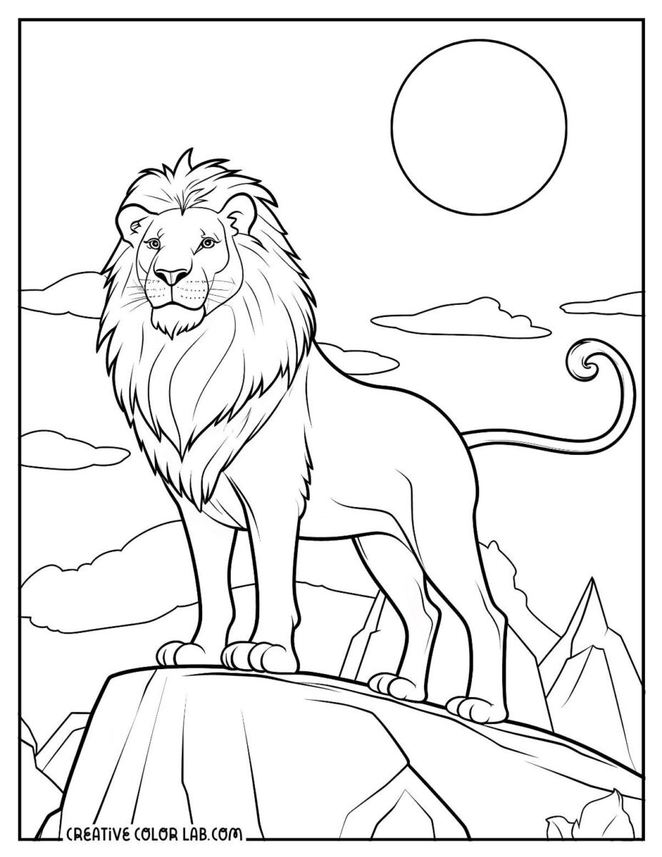 Free Lion Coloring Pages | Printable PDFs