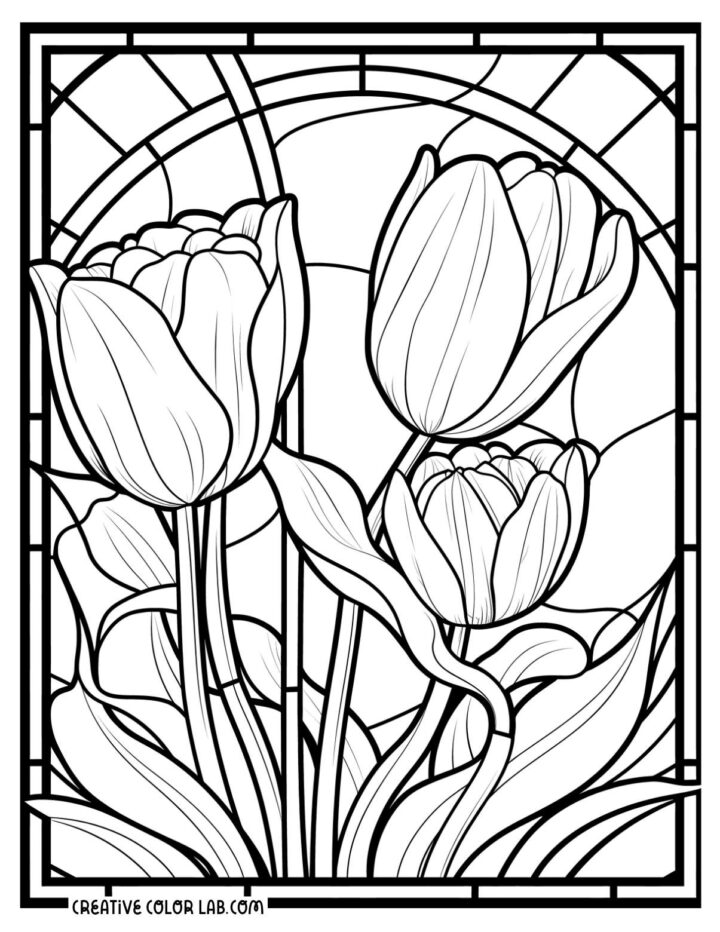 13 Tulip Coloring Pages | Free PDF Printables