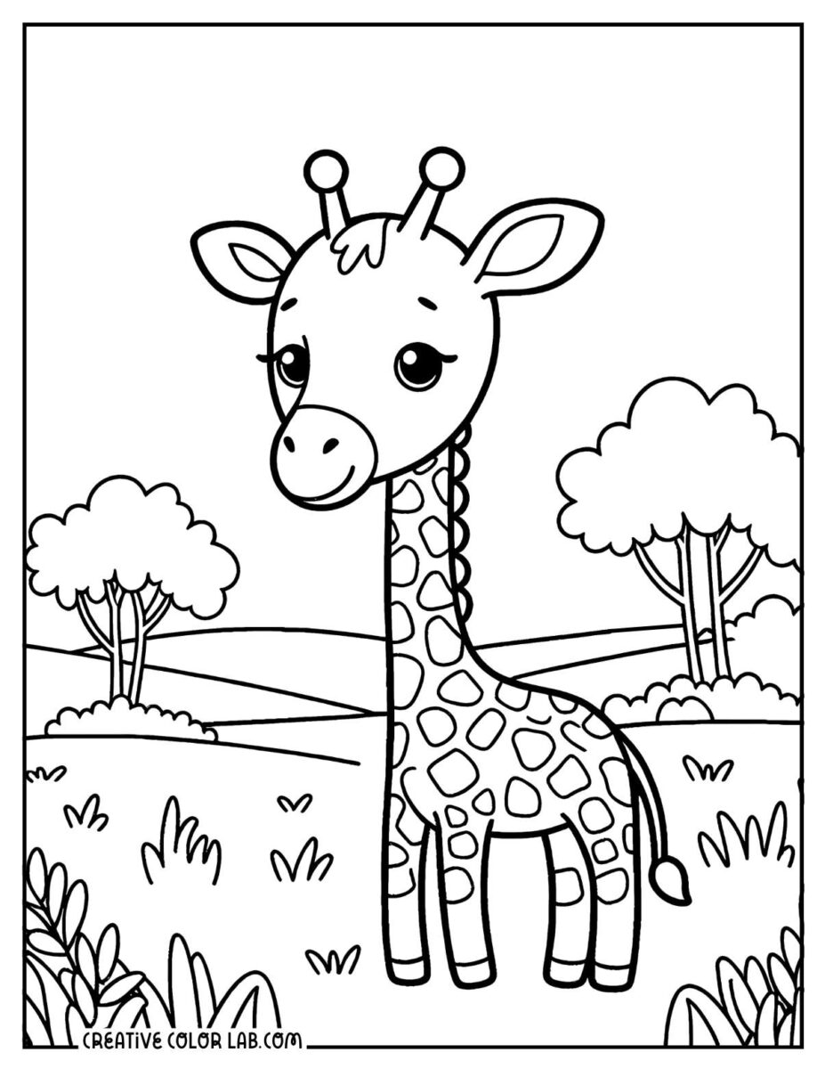 10 Giraffe Coloring Pages | Free PDF Printables