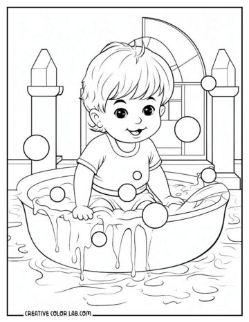 Free Jesus Baptized Coloring Pages | Printable Baptisms PDFs