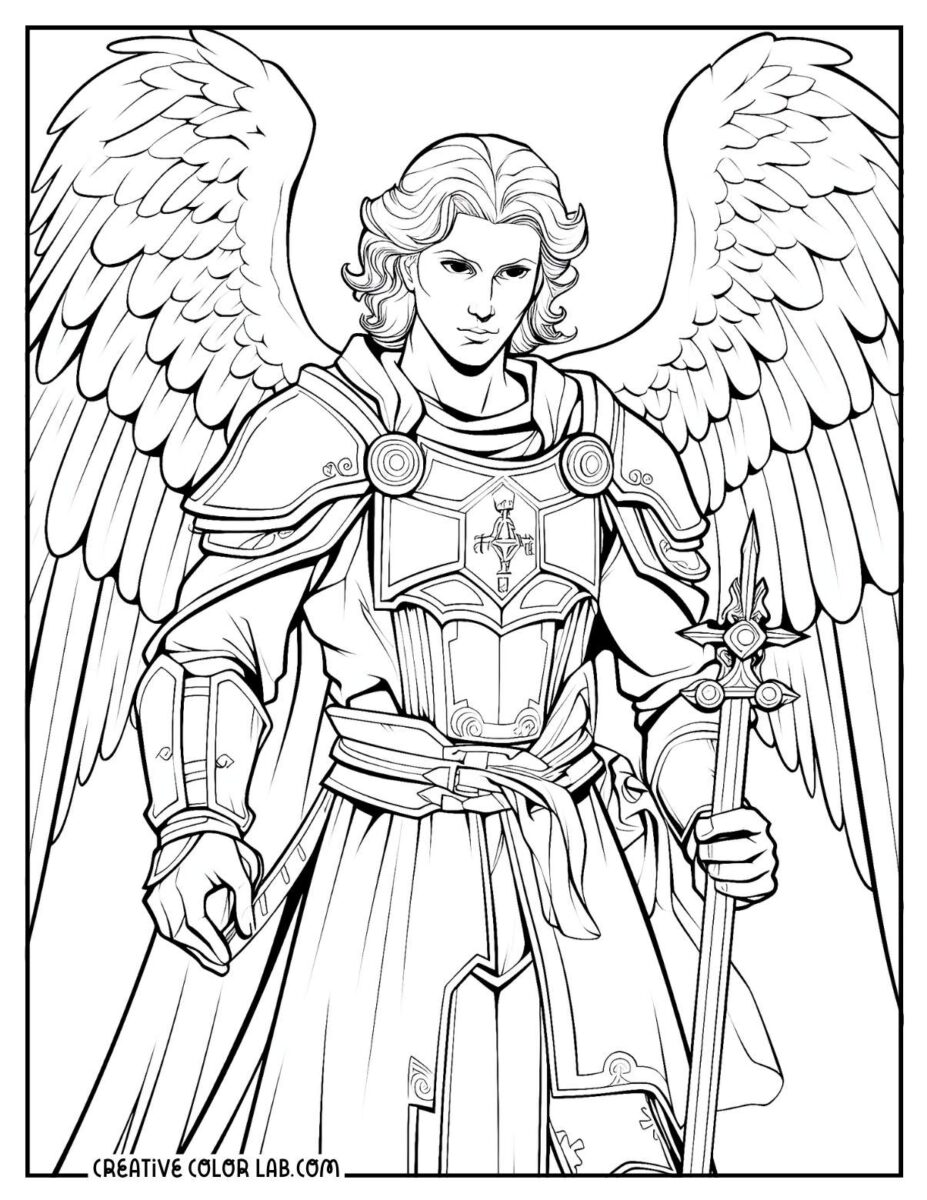 5 Archangel Coloring Pages | Free PDF Printables