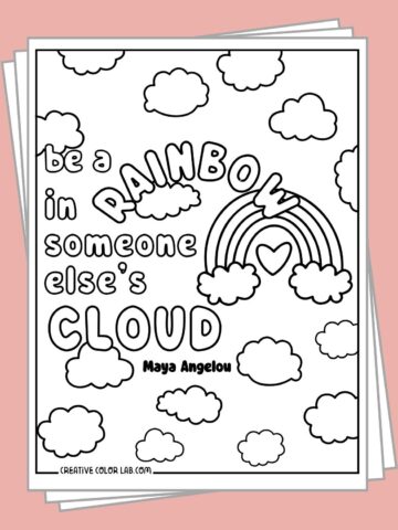 Printable free kindness coloring pages to download.