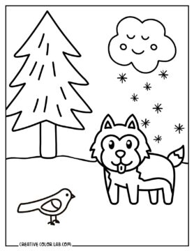 10 Husky Coloring Pages | Free PDF Printables