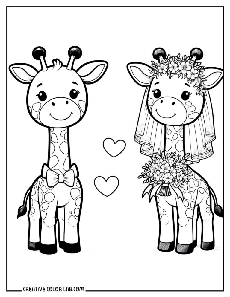 10 Giraffe Coloring Pages | Free PDF Printables