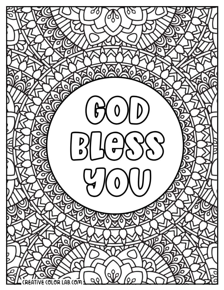 Printable God Coloring Pages