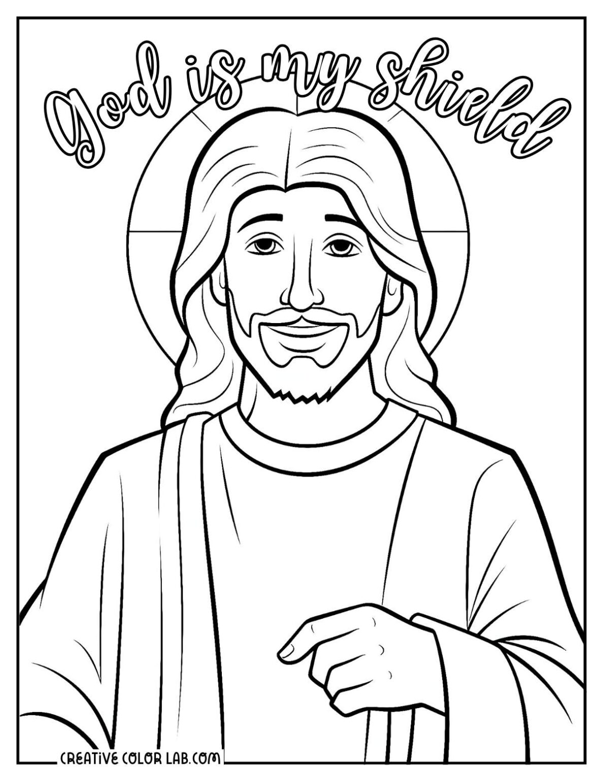Printable God Coloring Pages