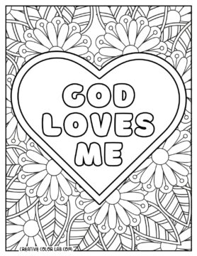 6 Jesus Loves Me Coloring Pages | Free PDF Printables