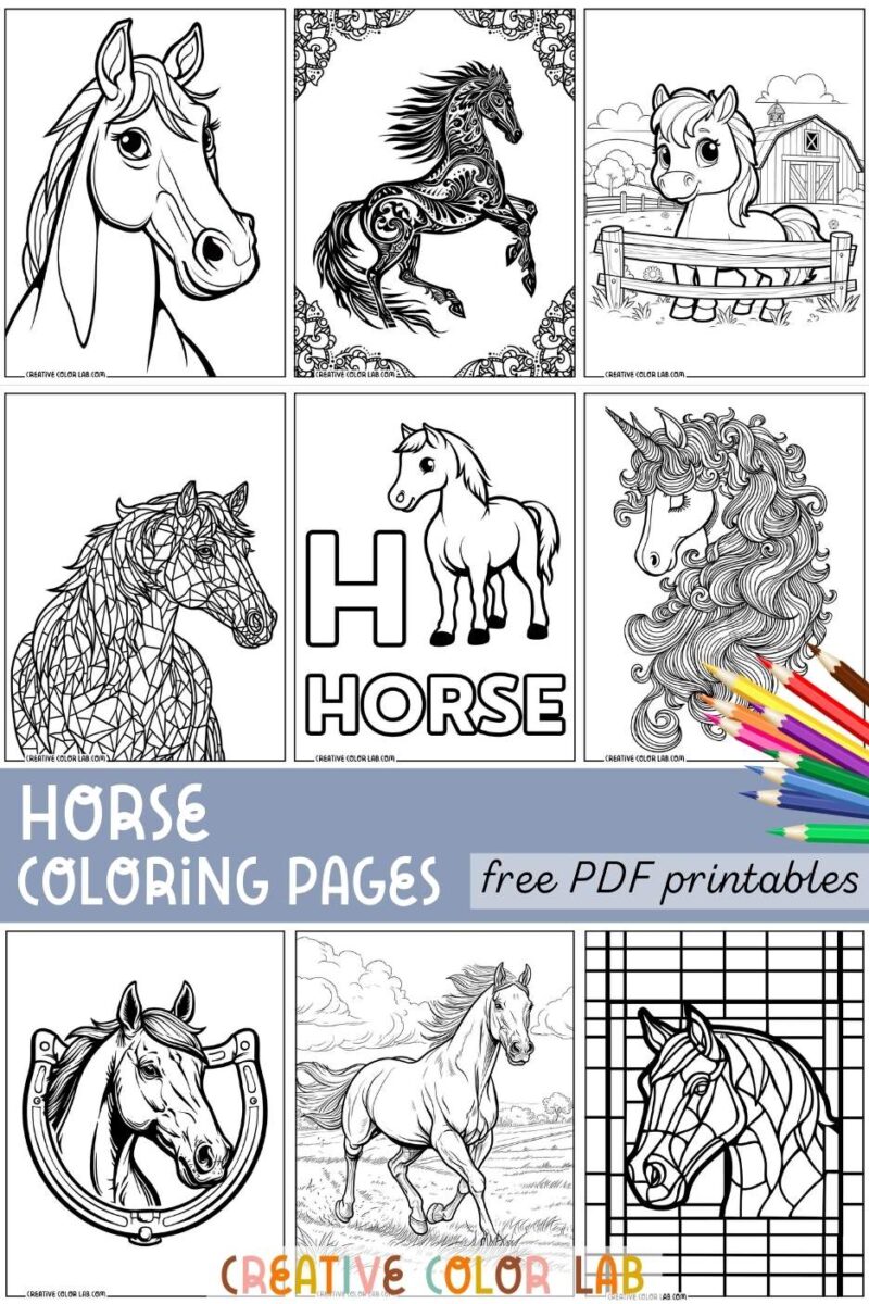 Horse Coloring Pages Free Printable PDFs Horse Coloring Pages Free Printable PDFs