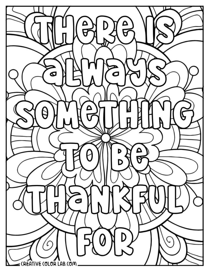 18 Grateful Coloring Pages 