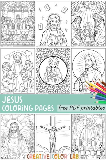 24 Jesus Coloring Pages | Free PDF Printables