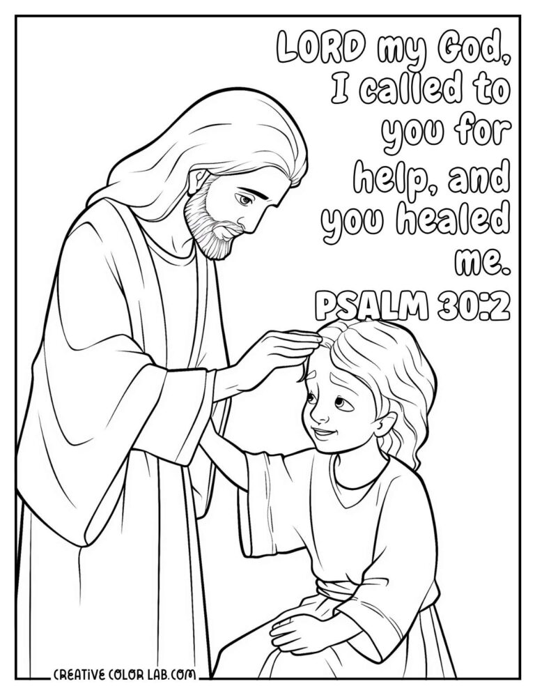 24 Jesus Coloring Pages | Free PDF Printables