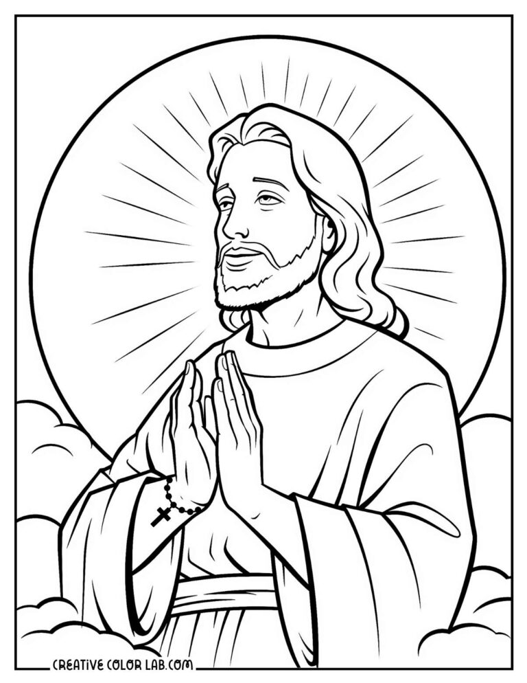 24 Jesus Coloring Pages | Free PDF Printables