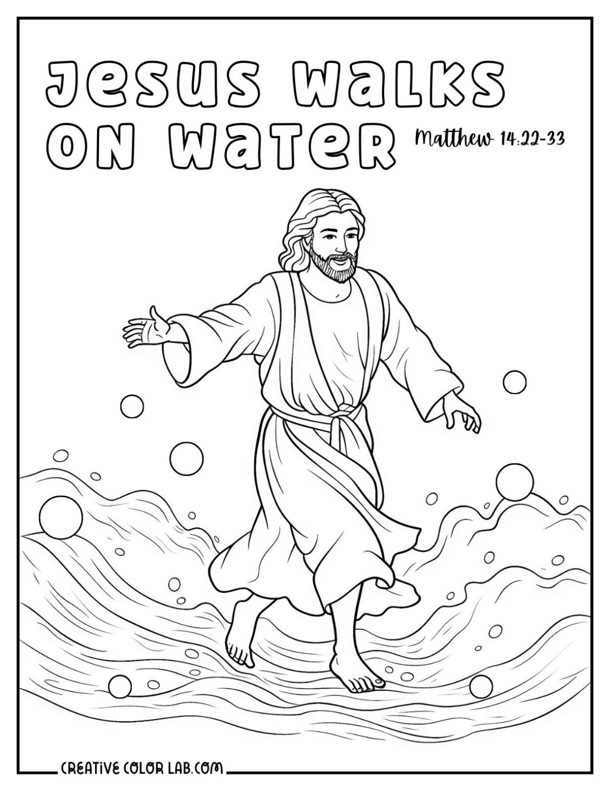 24 Jesus Coloring Pages | Free PDF Printables
