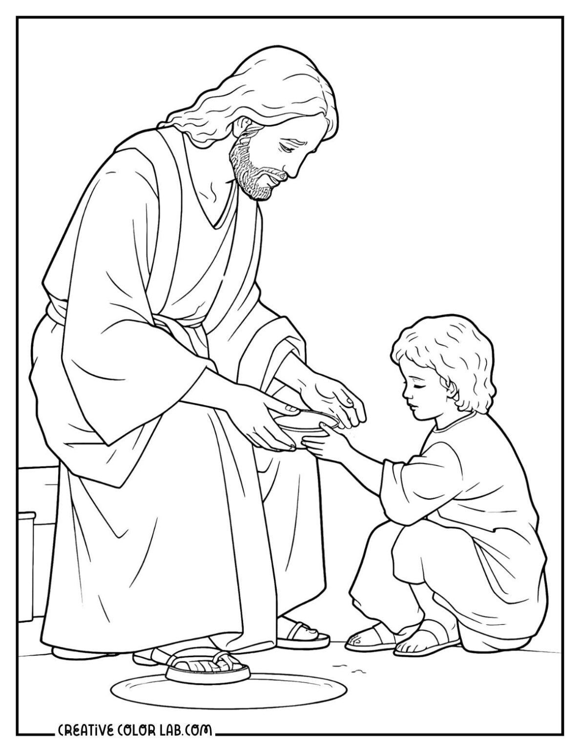 6 Jesus Heals Blind Man Coloring Pages | Free PDF Printables