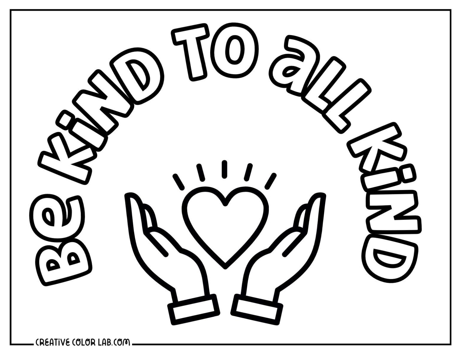 20 Coloring Pages on Kindness Free PDF Printables