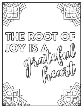 Free Grateful Coloring Pages | PDF Printables to Download