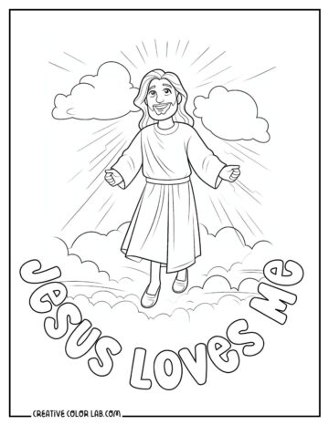 6 Jesus Loves Me Coloring Pages | Free PDF Printables