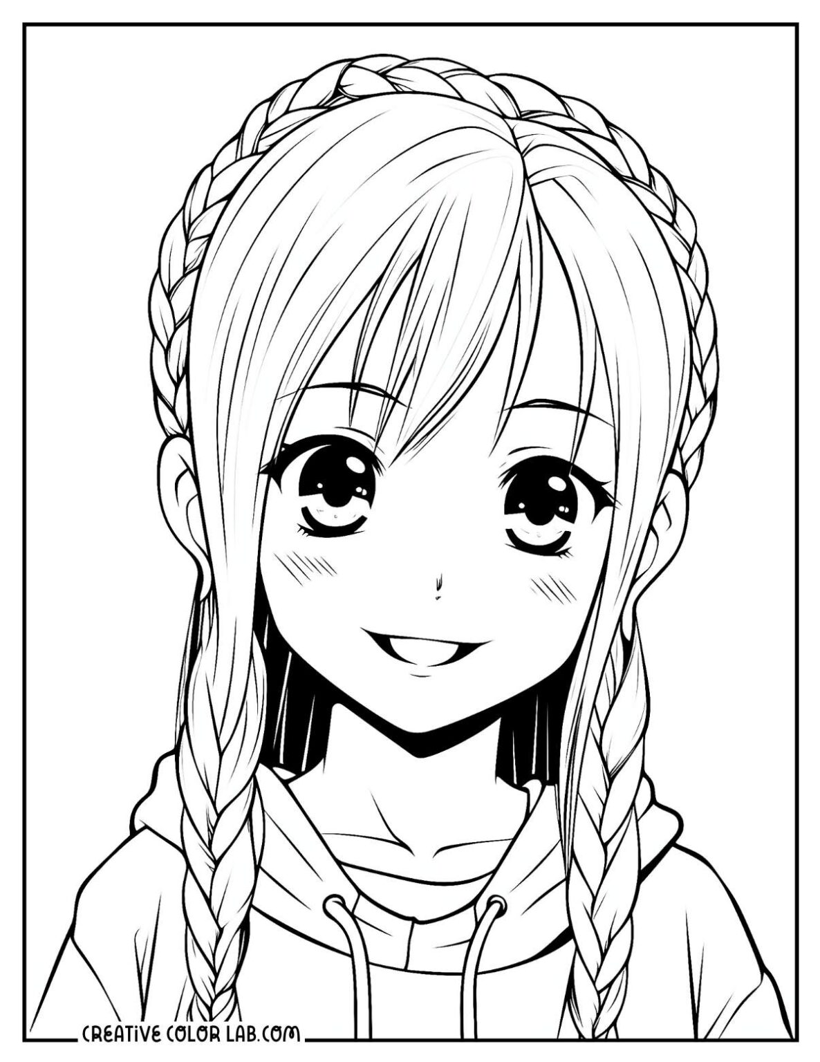 18 Anime Girls Coloring Pages | Free PDF Printables