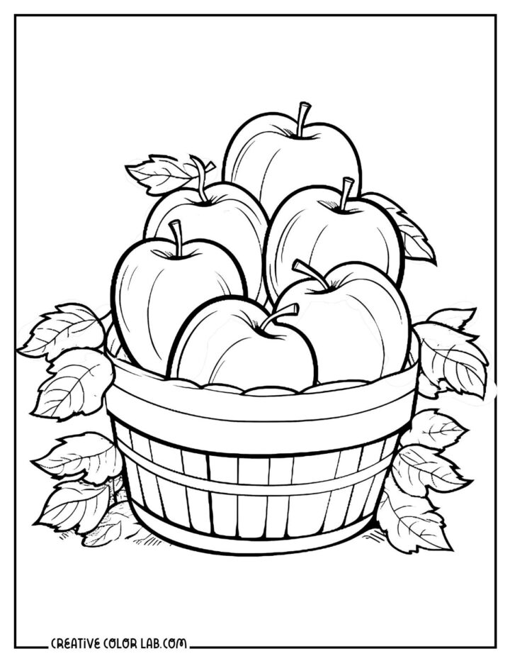 24 Apple Tree Coloring Pages | Free PDF Printables