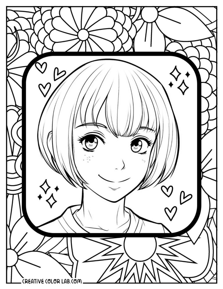 18 Anime Girls Coloring Pages | Free PDF Printables
