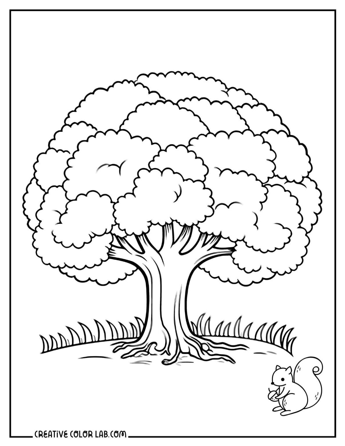 36 Coloring Pages of Trees Free PDF Printables