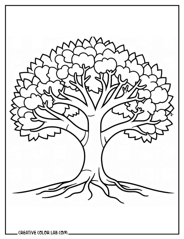 15 Unique Tree of Life Coloring Pages for Adults and Kids