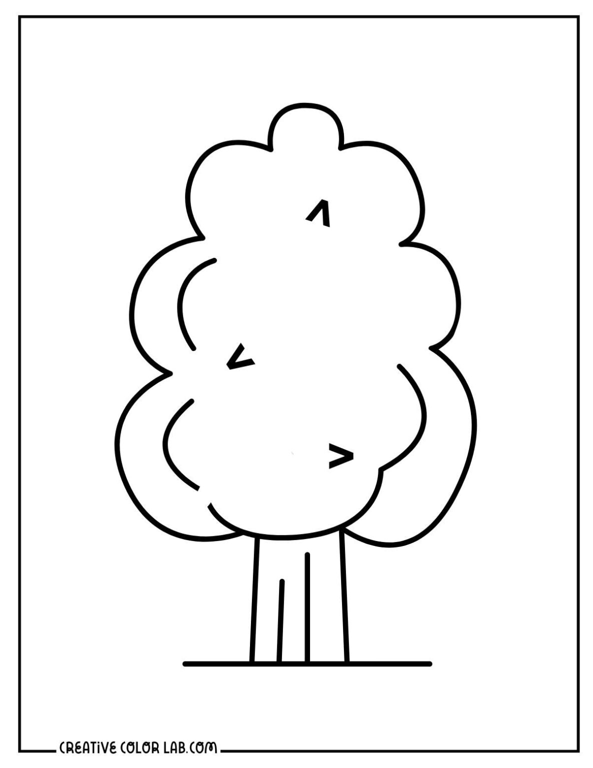 36 Coloring Pages of Trees | Free PDF Printables