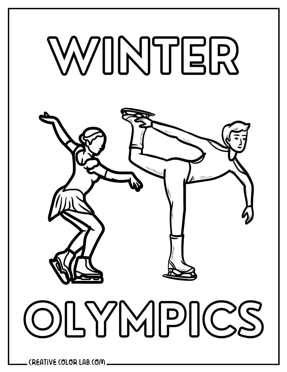 Olympics Coloring Sheet Printable Free 2025 