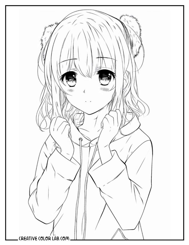 18 Anime Girls Coloring Pages | Free PDF Printables