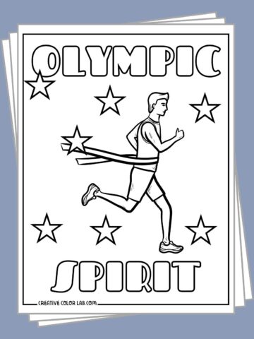 Olympic coloring pages to download.