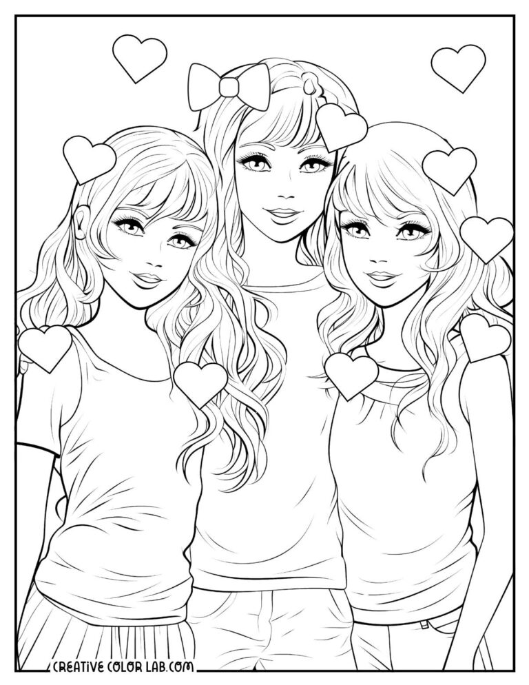 20 3 BFFs Coloring Pages Free PDF Printables 20 3 BFFs Coloring Pages Free PDF Printables