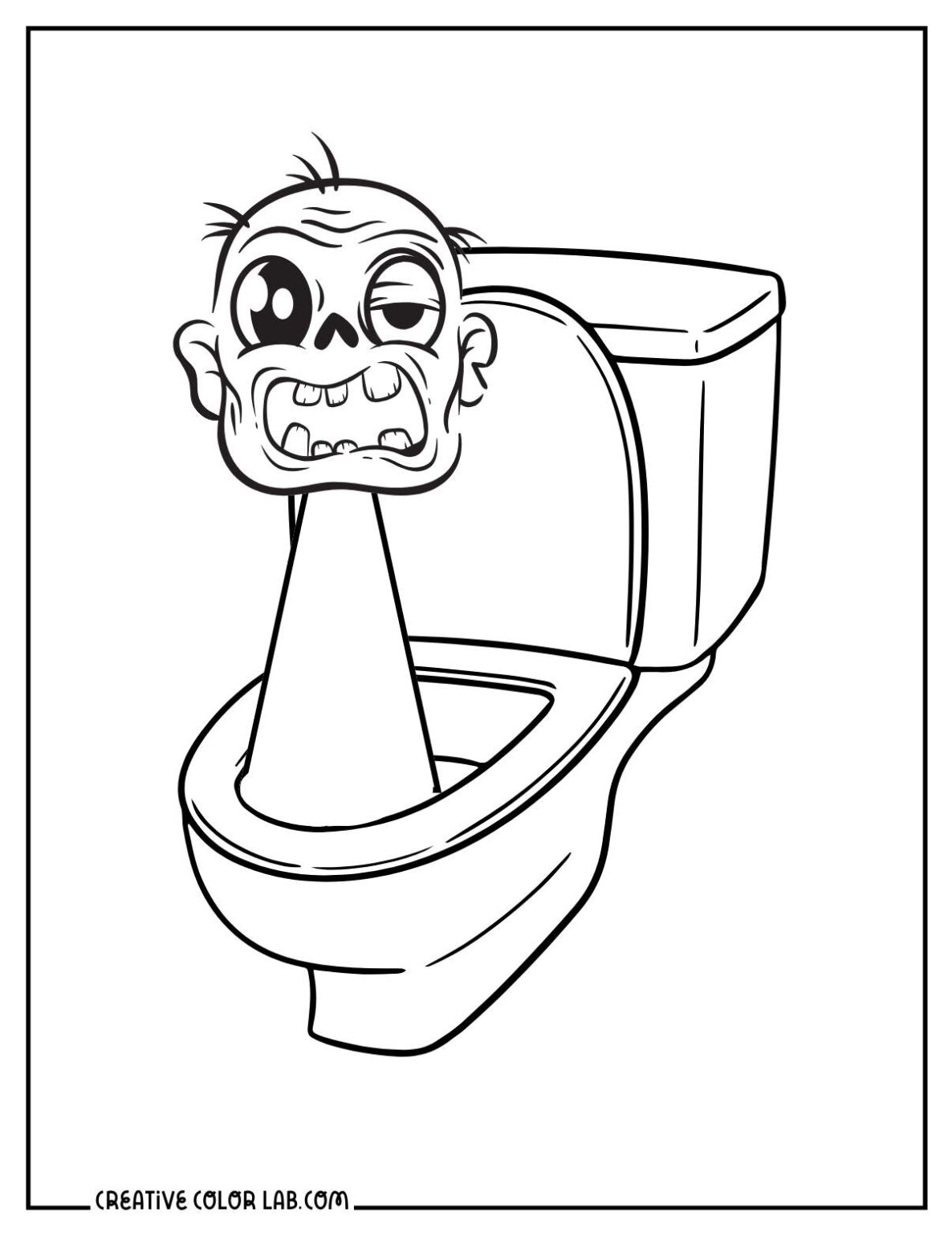 Printable Skibidi Toilet Coloring Pages for Kids