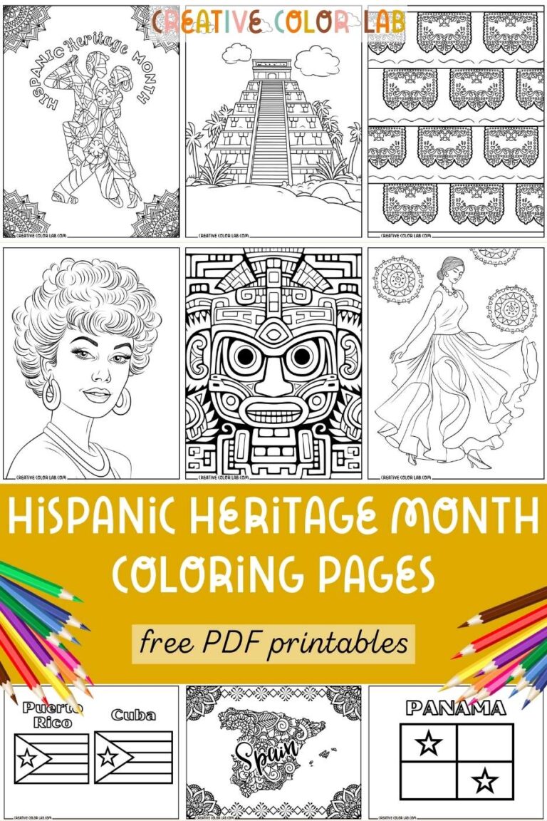 Free Printable Hispanic Heritage Month Coloring Pages