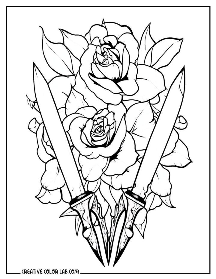 12 Tattoo Coloring Pages | Free PDF Printables